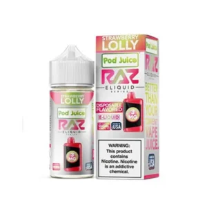 RAZ x Pod Juice Strawberry Lolly 100mL E-Liquid